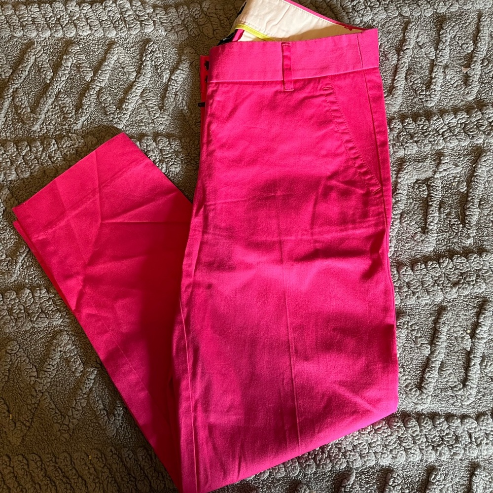 J. Crew Hot Pink City Fit Pants